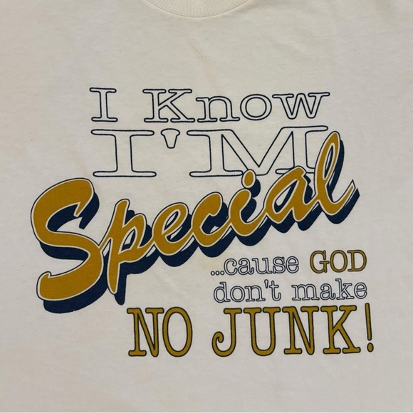 90s “I Know I’m Special… No Junk!” Tee - Picture 3 of 4